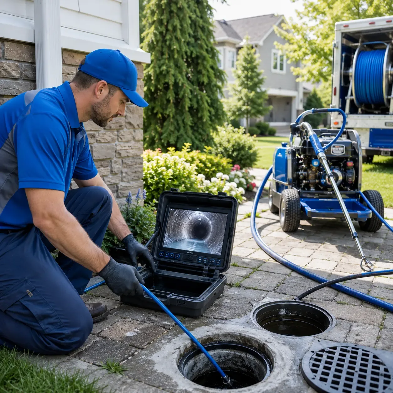 Outdoor drain cleaning professionals serving Spring, TX