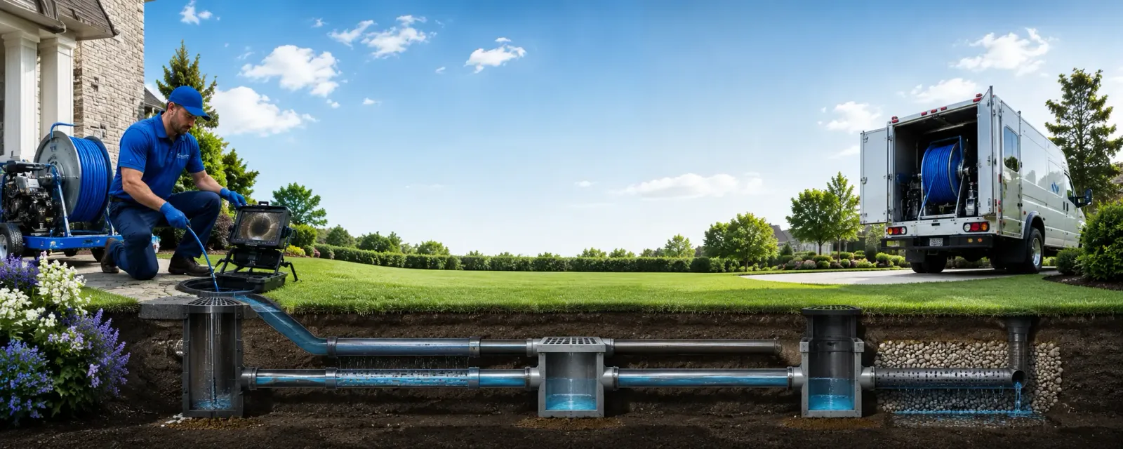 Outdoor drain cleaning information for Spring, TX